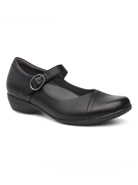 Dansko Shoes - Dansko Fawna Black Leather Mary Jane Comfort Clogs size 36